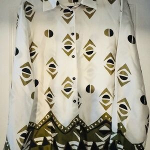 ZARA Women printed blouse XS New